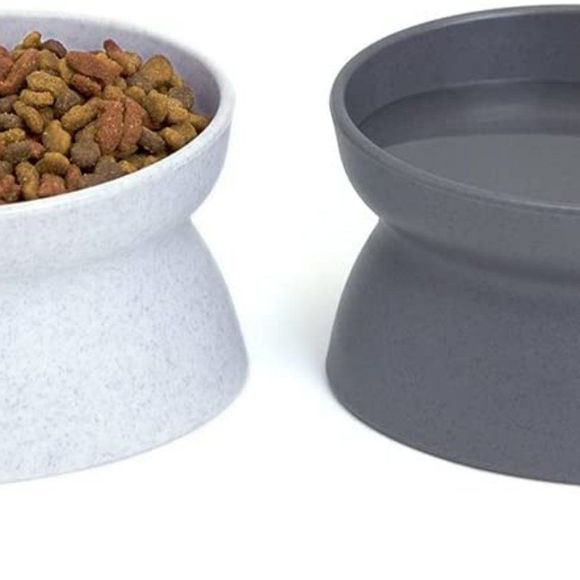 Kitty City Raised Cat Food Bowl Collection_Stress Free Pet Feeder and Waterer - Picture 4 of 4
